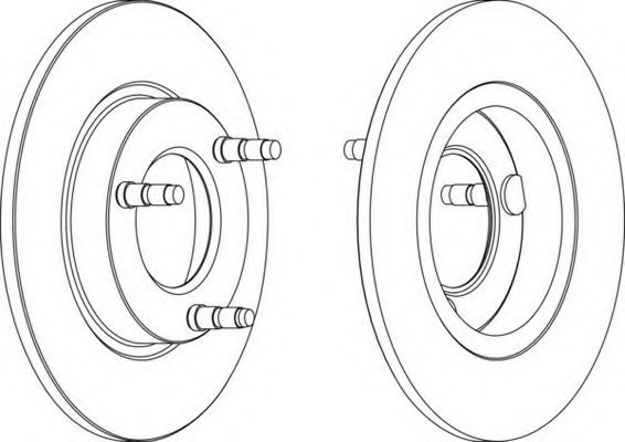 FERODO DDF097-1 Brake Disc